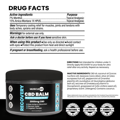 Recovery Cooling CBD Balm 2000 MG